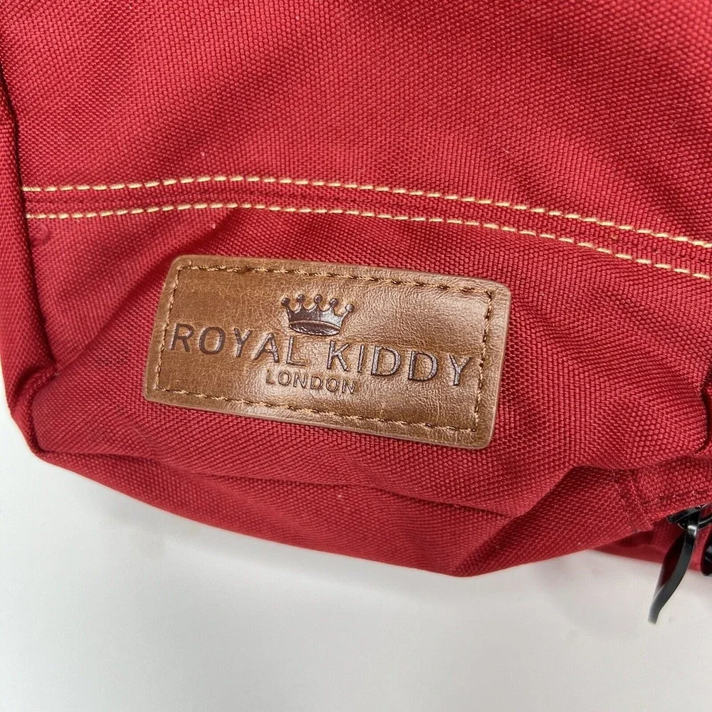Royal Kiddy London Diaper Bag Baby Changing Pad Portable Maroon Folding 15x13x5